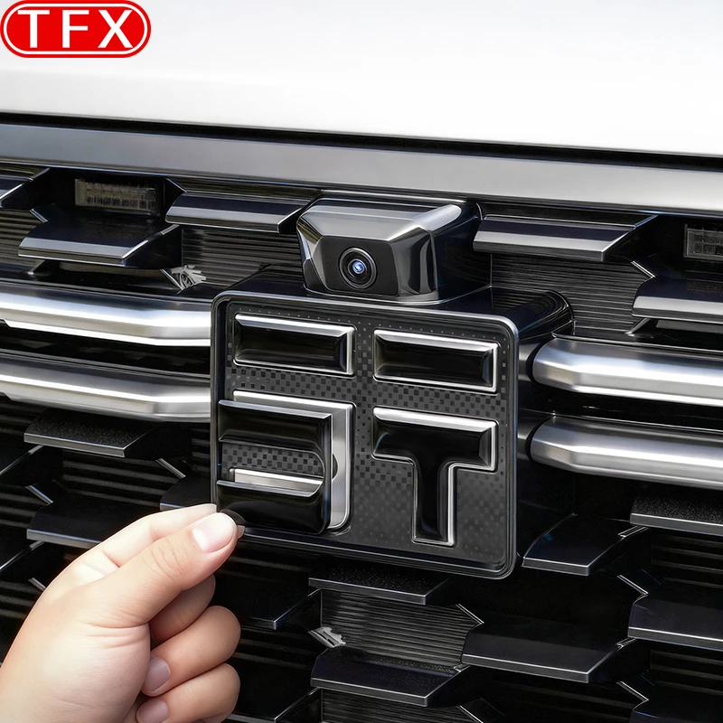 

For Jetour G700 2025 2026 Car Blacked-Out Front Grille Emblem Black Knight Emblem Decal Front & Rear Emblem Interior Accessories
