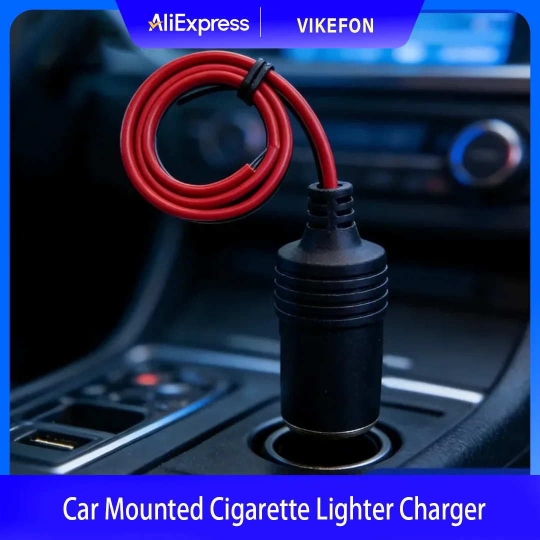 Neue 12V 18A Max 200W Weibliche Auto Zigarette Leichter Ladegerät Kabel Buchse Stecker Stecker Adapter Universal 1pc