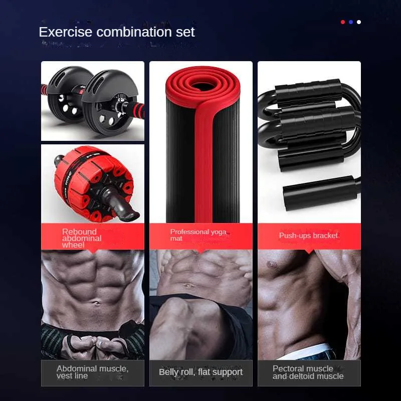 Automatic Rebound Abdominal Wheel Fitness Equipment Muscle Intensifier Household Abdominal Roll Machine Thin Belly Divine Device