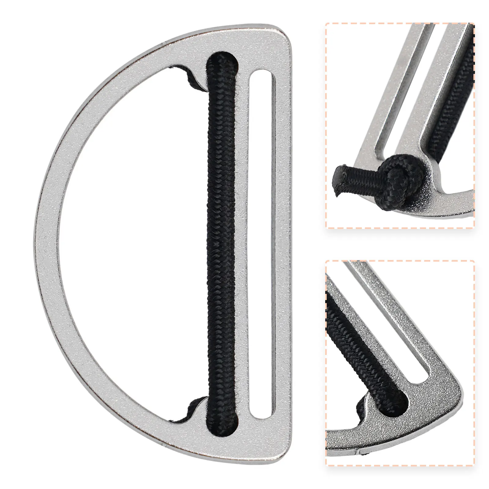 

Slider Reliable Scuba Diving D Ring Slider for Weight Belt and BCD Harness Retainer with Stainless Steel Material