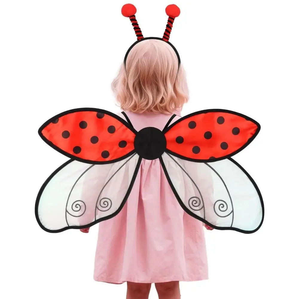 Lightweight Bugs Cosplay Wings Insect Handmade Craft Party Wings Sparkle Elastic Straps Yellow Bee Fly Wings Christmas Gift