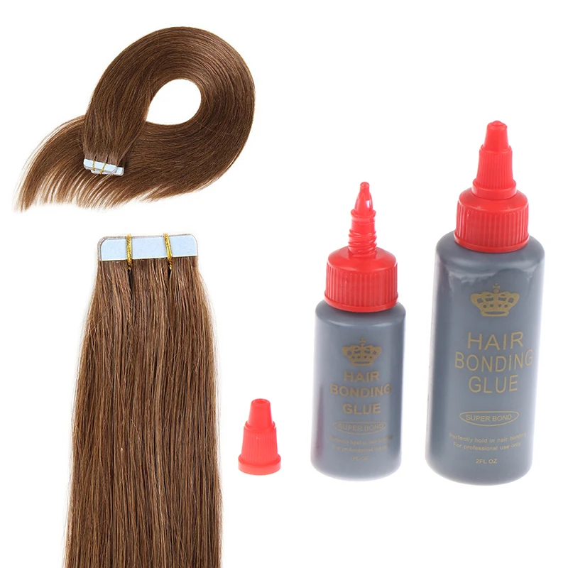 Professional 1oz/2oz Black Weft Hair Weaving Bond Hair Extension Bonding Glue image 2