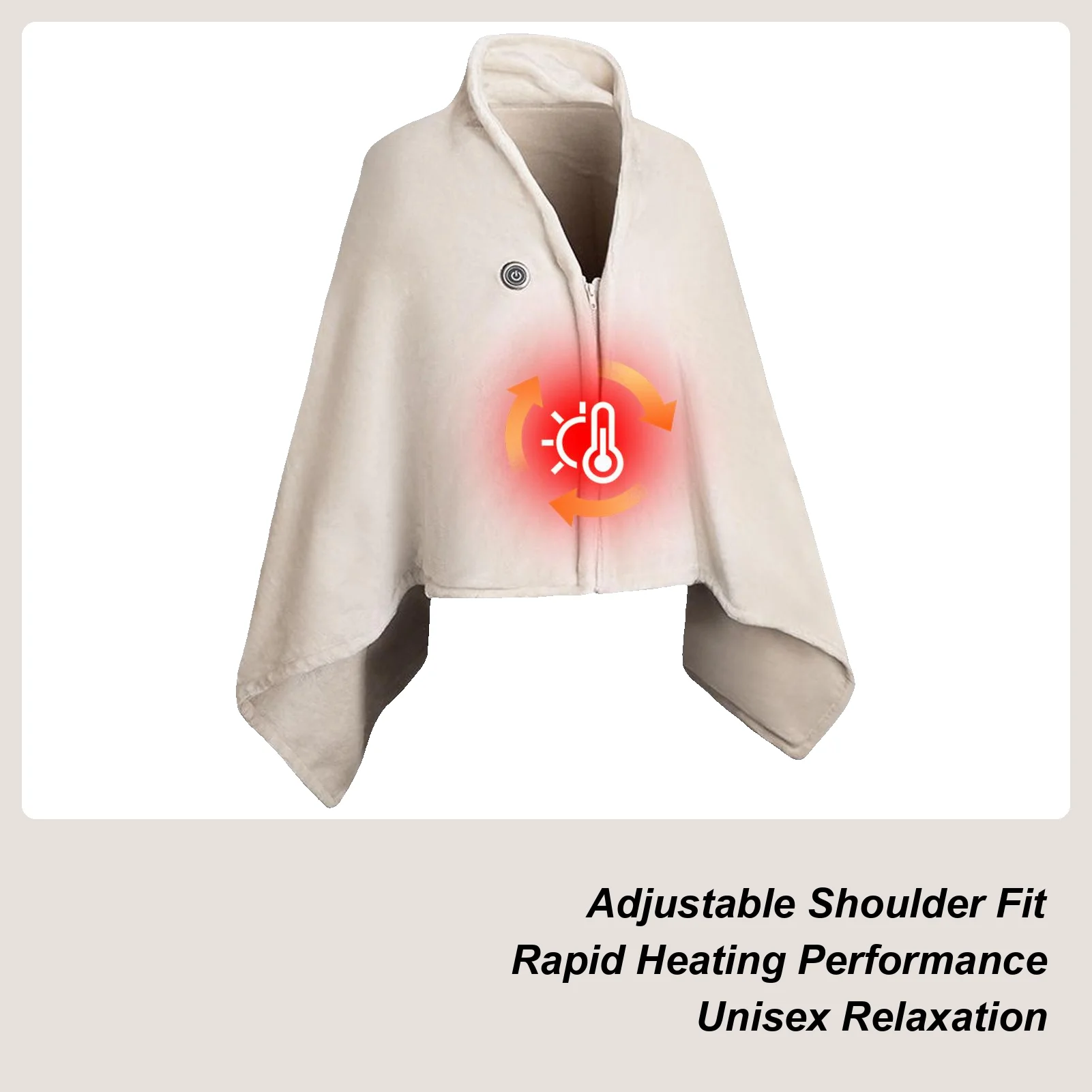 Одеяло с подогревом, регулируемое USB перезаряжаемое грелка, портативное электрическое одеяло для комнаты, офиса, школы, путешествий, лагеря, пикника