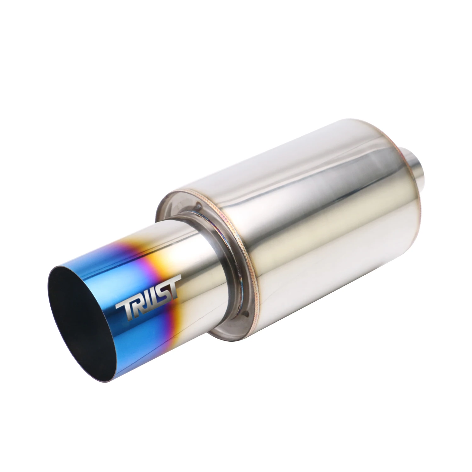 

High Quality Stainless car exhaust pipe mufflers tail Interface 51mm racing muffler Exhaust Systems