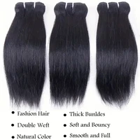 Wholesale Short Human Hair Bundles Brazilian Bone Straight Virgin Human Hair Weave Natural Color Hair Extensions 100g/pc Cheap 4