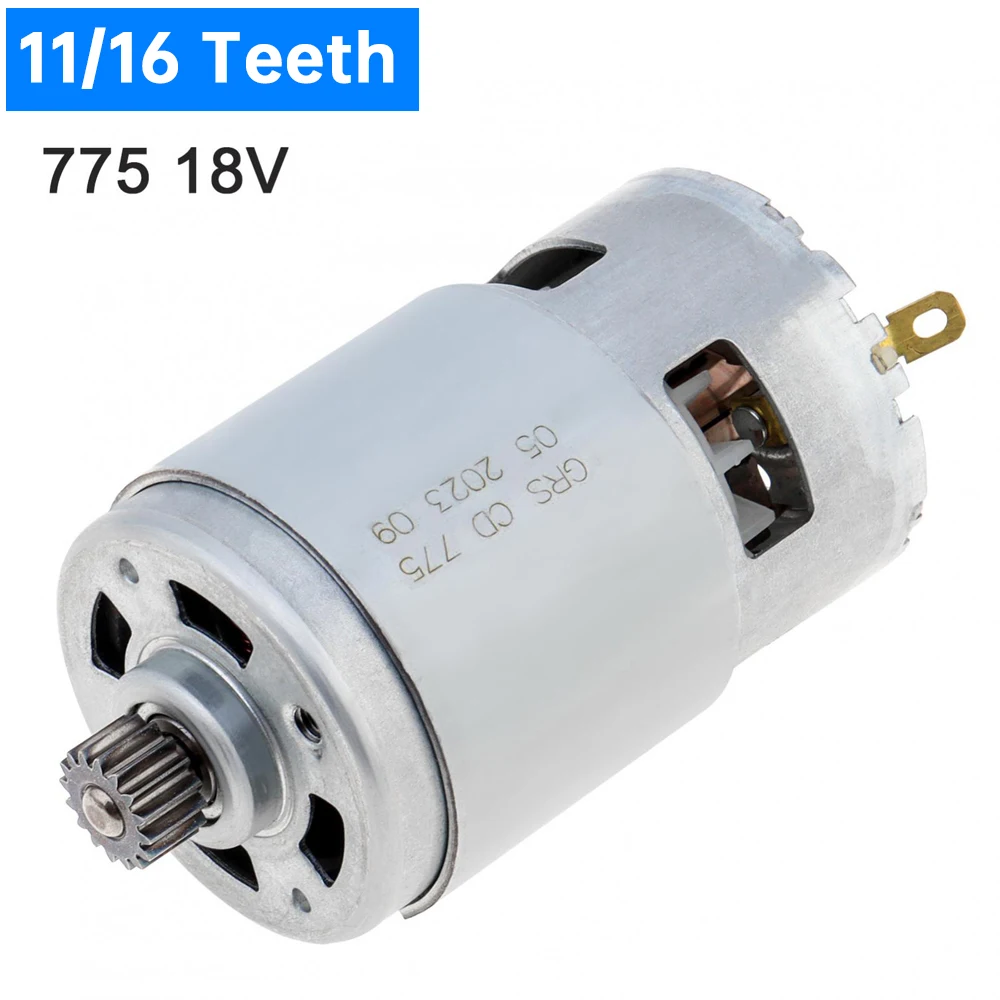 RS775 DC Motor 11/16Teeth 18V High Power Reciprocating Saw Micro Motor for Electric Saber Handheld Cutting Lithium Electric Saw