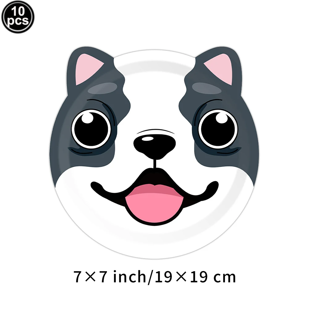 Pet Dog Cupcake Toppers Pet Dog Themed Birthday Party Supplies Dog Face Cake Toppers Puppy Theme Birthday Party Decoration