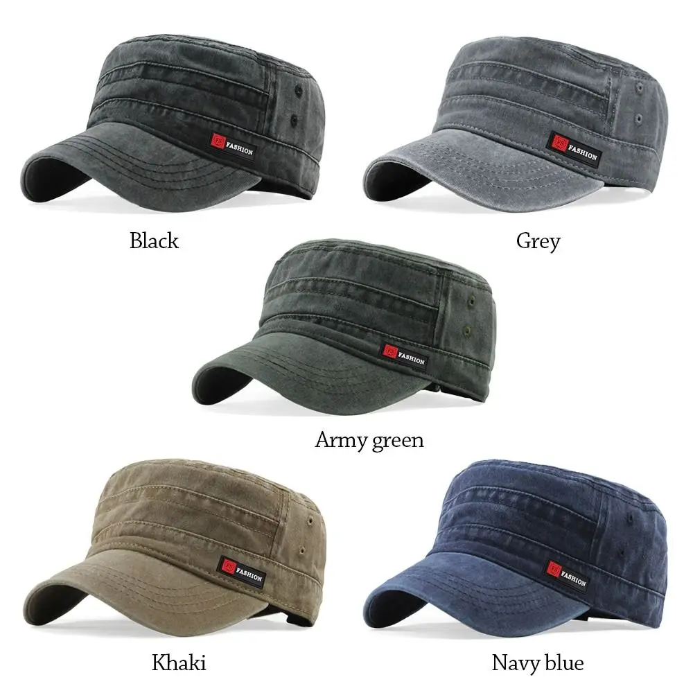 Topi Kadet Topi Bisbol Topi Katun Luar Ruangan Topi Bisbol Dapat Disesuaikan dan Bernapas Topi Bisbol Kasual Anti-UV Topi Kadet Pria Topi Matahari