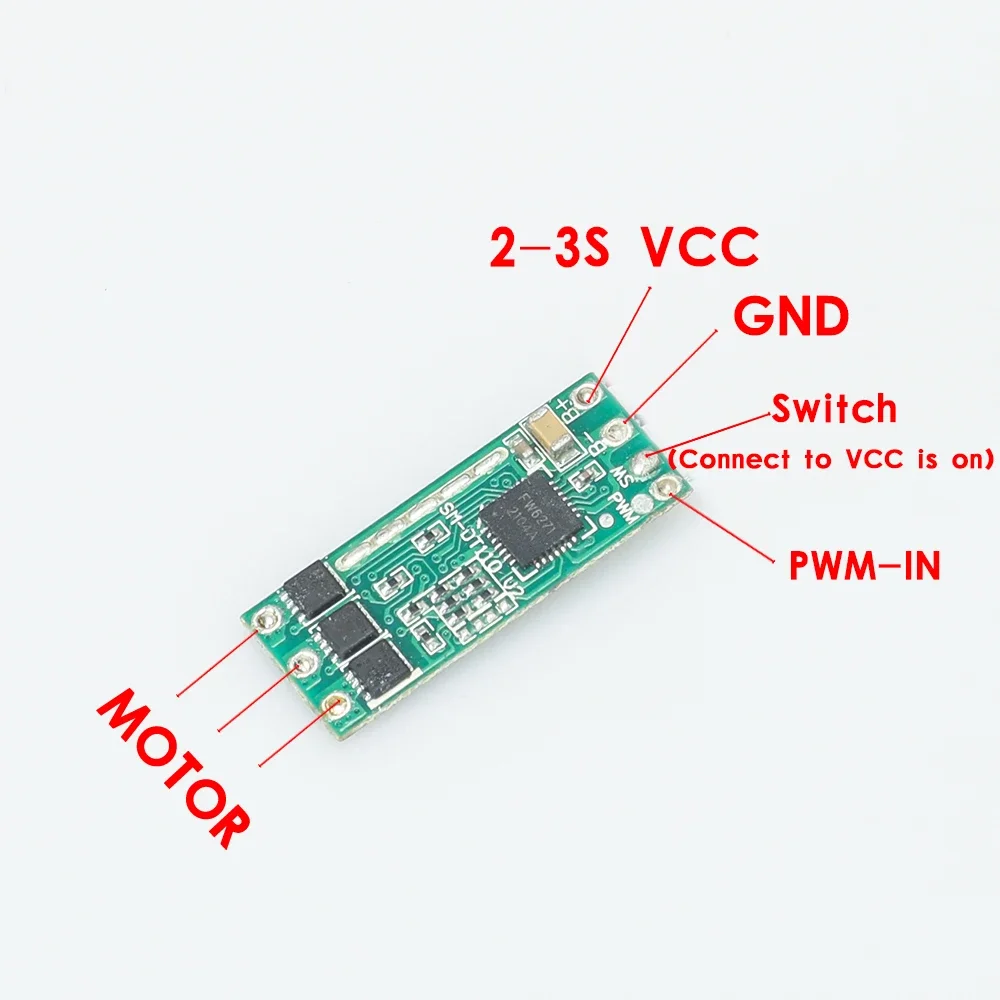 Mini 2S 7A-15A Brushless Motor Driver Board Aircraft Model Brushless Electric Regulator Module
