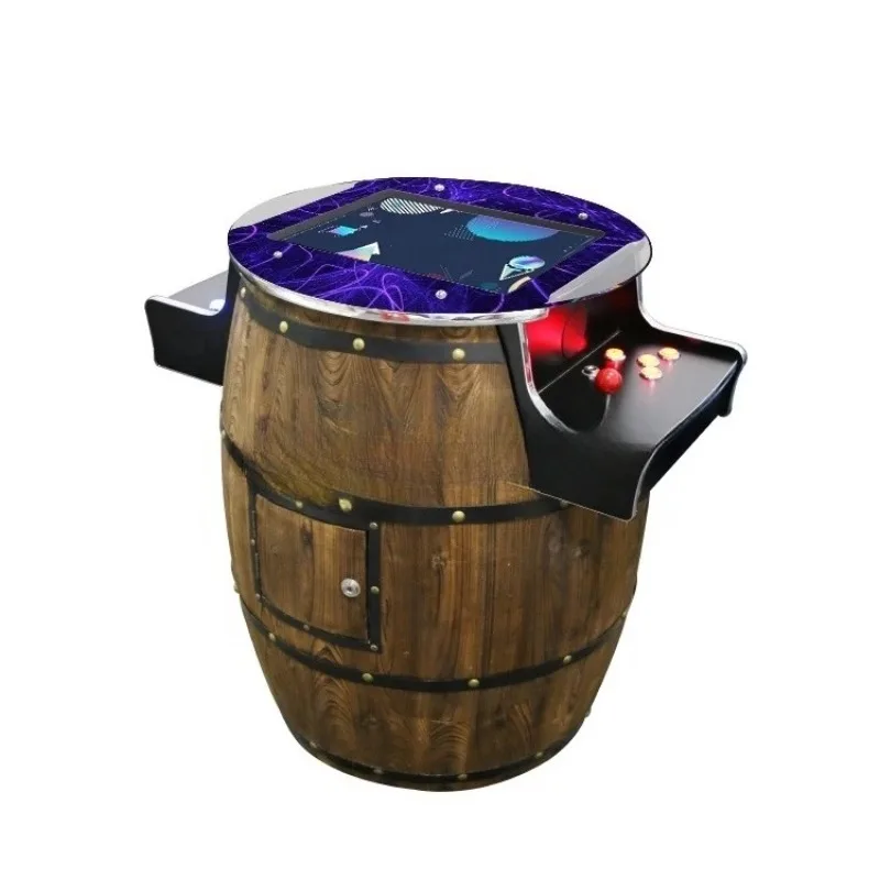 

Vertical gaming barrel cabinet, 19-inch screen, bar chair