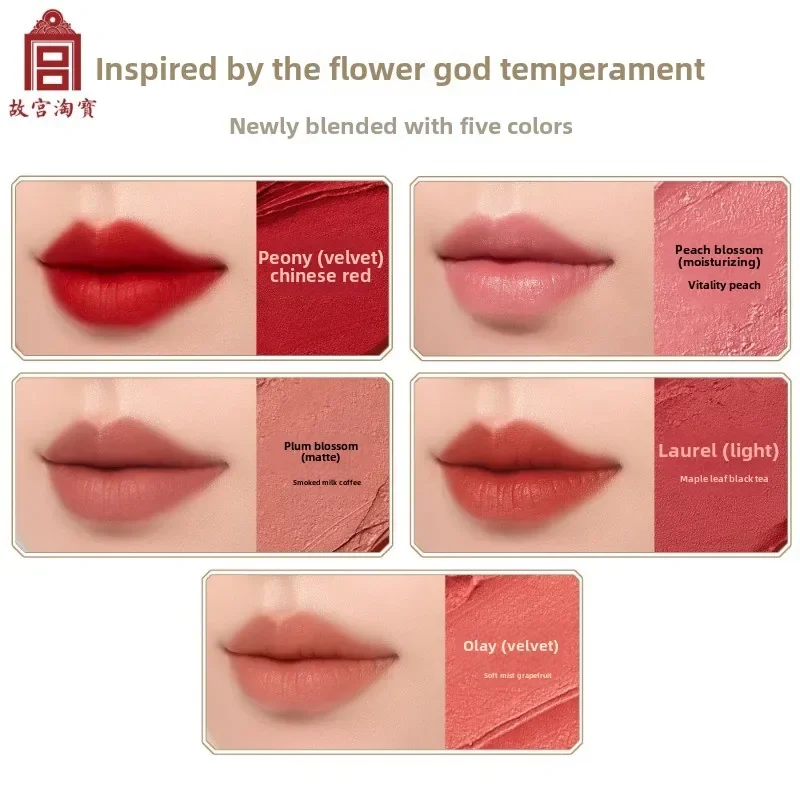 Korean Makeup Lipstick Moisturizing Velvet Matte Lip Stick Exquisite Relief Sculpture Original Creamy Lip Balm Vitamin E