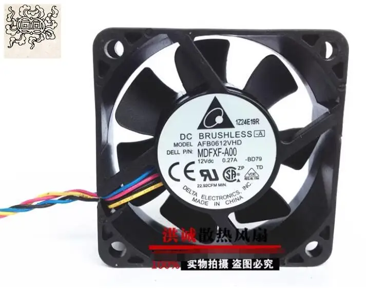 

Ltsf For Delta Electronics MDFXF-A00 AFB0612VHD DC 12V 0.27A 60x60x20mm 4-Wire Server Cooling Fan