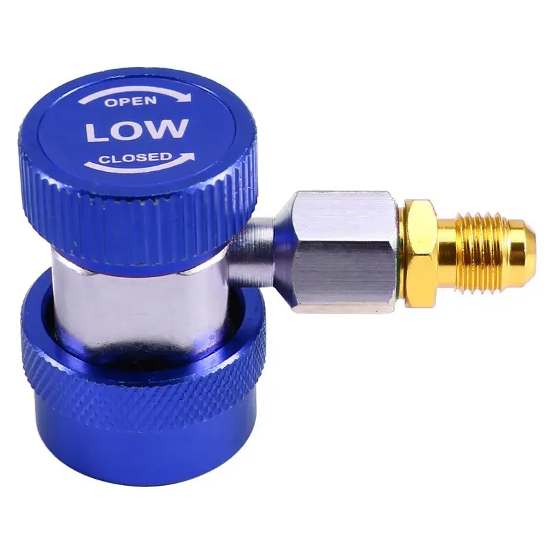 Happy New- R134A Car Air Conditioner Fluoride Converter Quick Coupler Connector Adapter Adjustable Auto Repair Tools