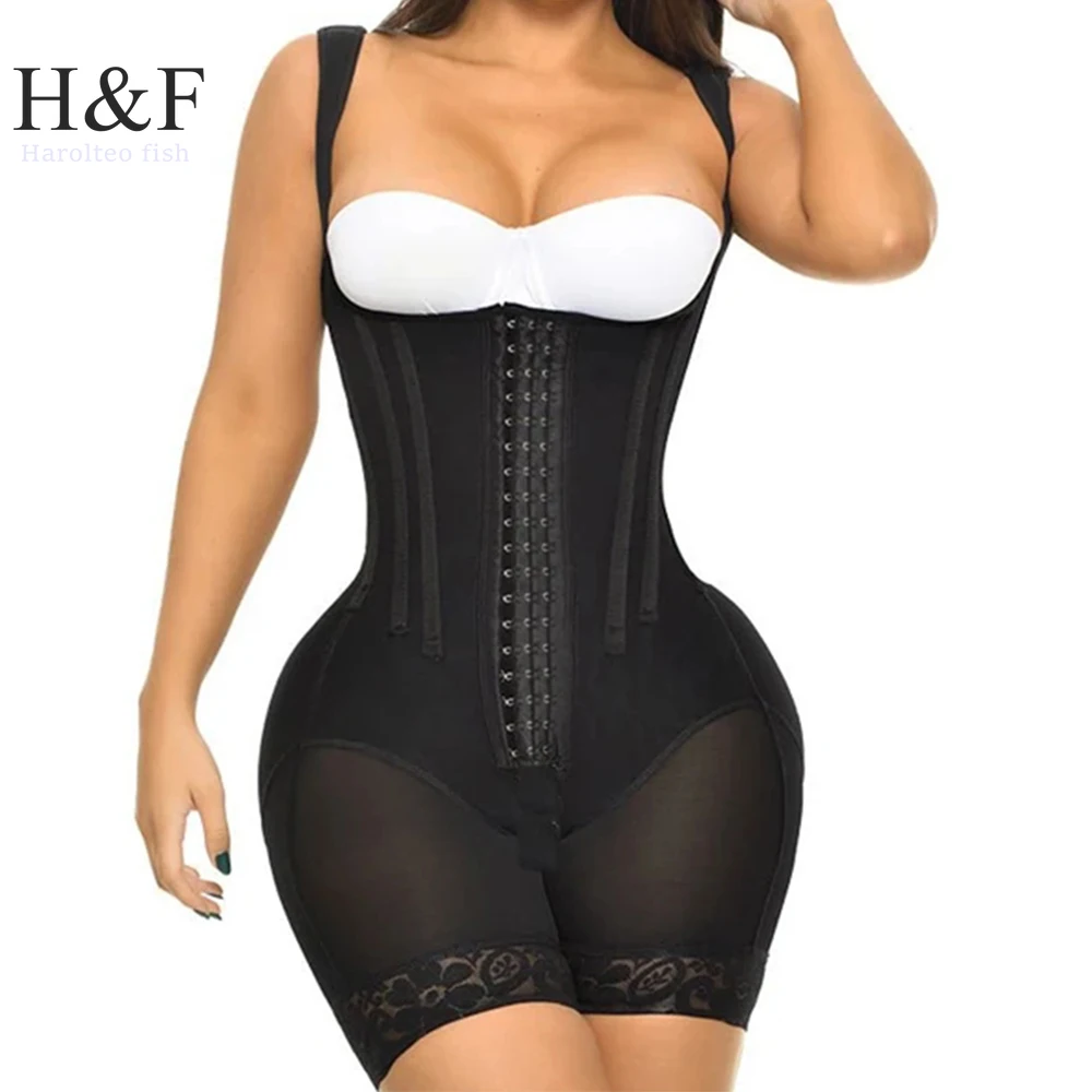 Postpartum Girdle BBL Postoperative Bodysuit Compressed Steel Shapewear Fajas Corset Slimming Body Shaper