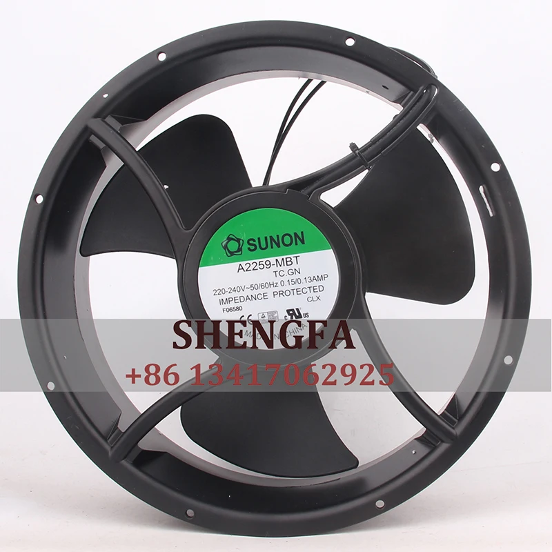 

SUNON AC A2259-MBT Heat Dissipation Cooling Fan 220V EC DC 254*89MM 26CM 25489 Silent Full-circle Axial Fan Exhaust