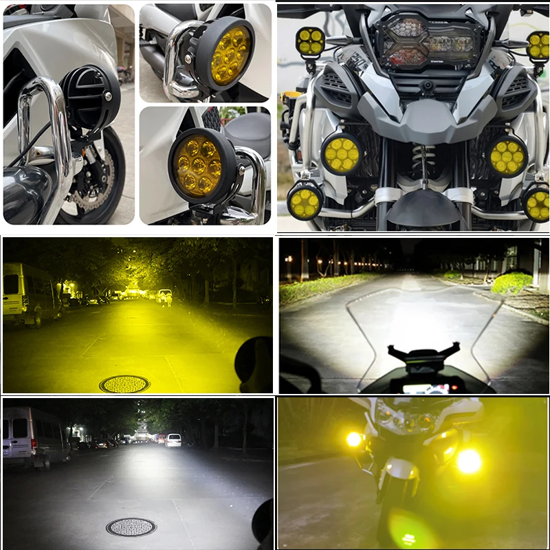 SANVI 4.5‘’ LED Work Light Spotlight Fog light Driving Lamp for BMW R1200GS R1250GS F800 F850 F900 Motorcycle SUV ATV UTV Truck