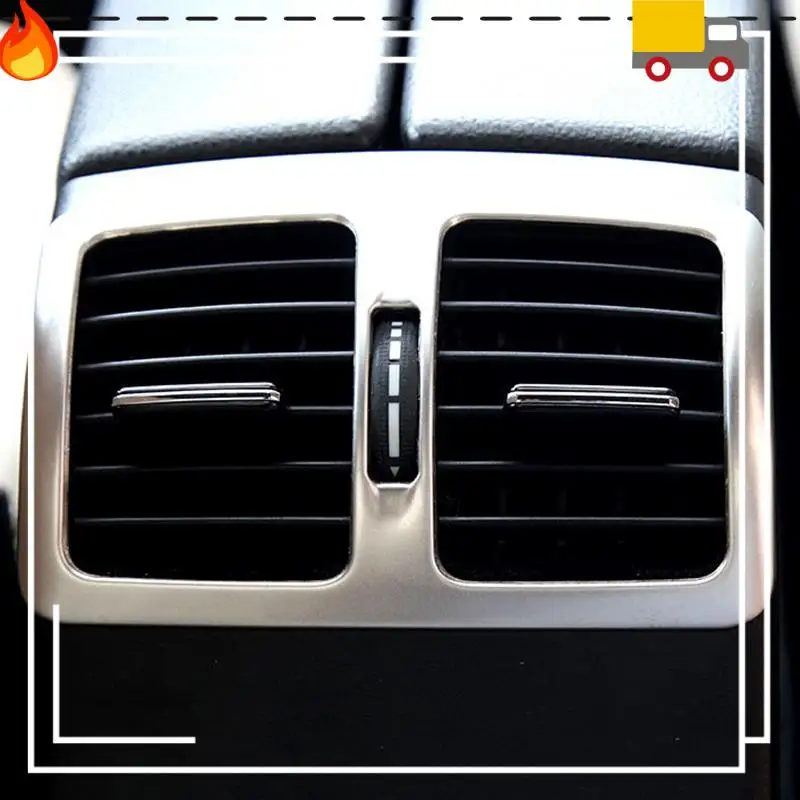 

Discount-Car Rear Air Conditioning Vent Decorative Frame Air Outlet Trim Strip Stickers For Mercedes Benz C Class W204 2009-2014