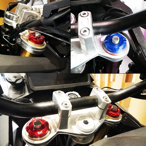 Imagen 2 del producto Para CFMOTO CF 675NK 675SR-R NK 675 SRR 675 accesorios de motocicleta columna de tres estrellas tapa embellecedora superior amortiguadora cubierta frontal