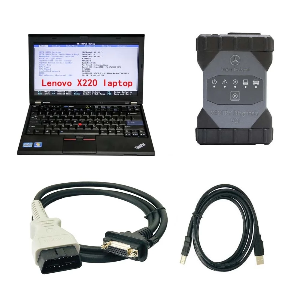 

V2024.03 C6 Xentry Diagnosis VCI DOIP & AUDIO Pass Thru Multi Diagnostic Tool с ноутбуком X220