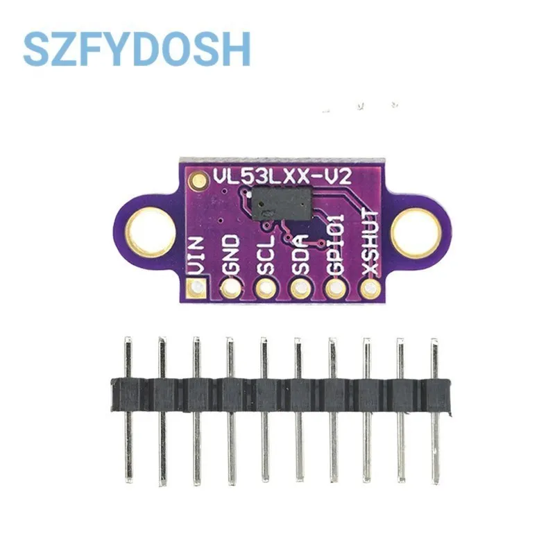 VL53L0X Time-of-Flight (ToF) Laser Ranging Sensor Breakout 940nm GY-VL53L0XV2 Laser Distance Module I2C IIC 3.3V/5V For Arduino