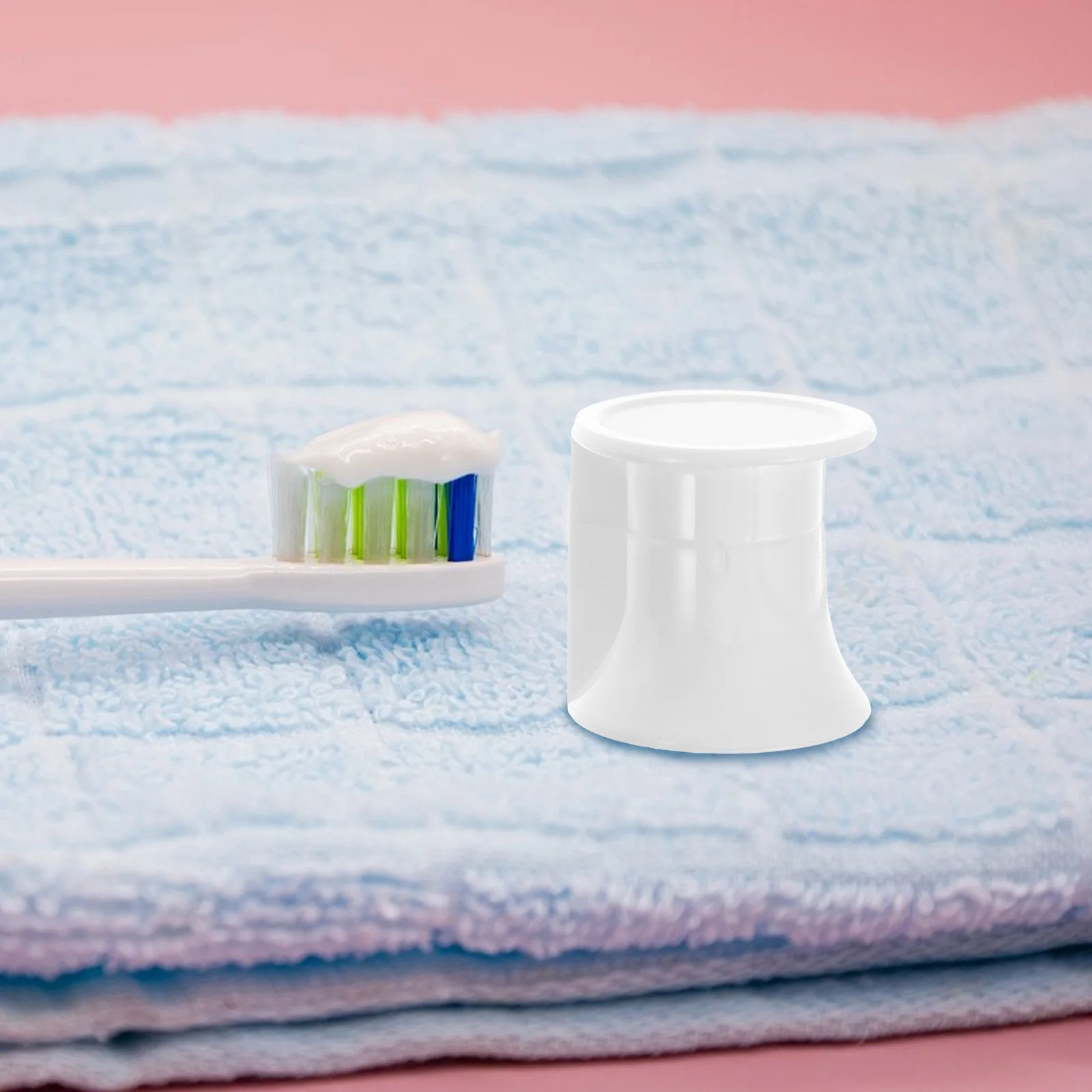 

50pcs Flip Top Plastic Caps 13.7Mm White Toothpaste Lid Replacement For Bathroom Travel Use Squeeze Tube Cap Self-Closing