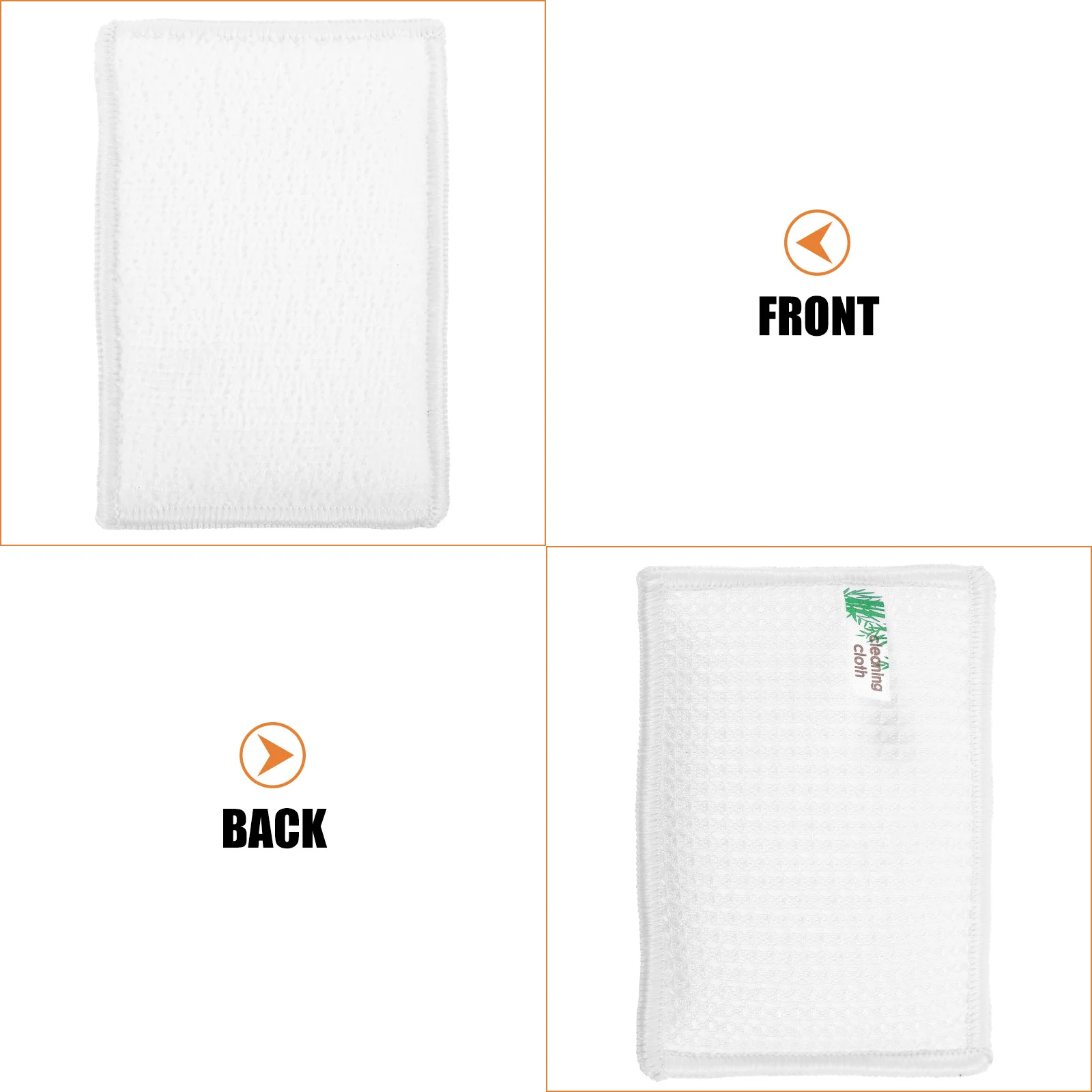 

8pcs Bamboo Fiber Dish Sponge Reusable Washable Kitchen Cleaning Sponge Compact Scrub For Wok Daily Use Household Dishwashing