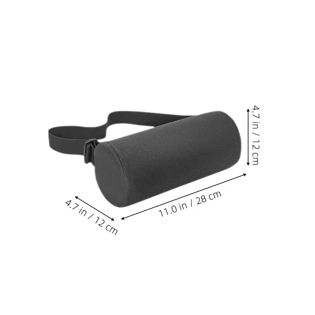 Memory Foam Lumbar Support Pillow Breathable 3D Mesh Fabric Roll Suitable for Office Chair Car Seat Back Support Cushion