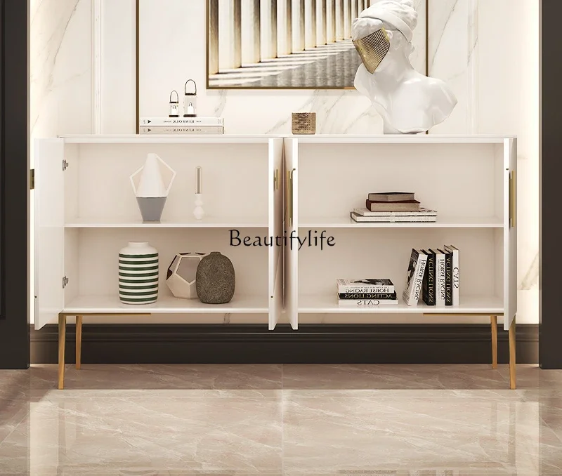 

*Modern light luxury door cabinet Italian decoration Nordic storage shoe cabinet