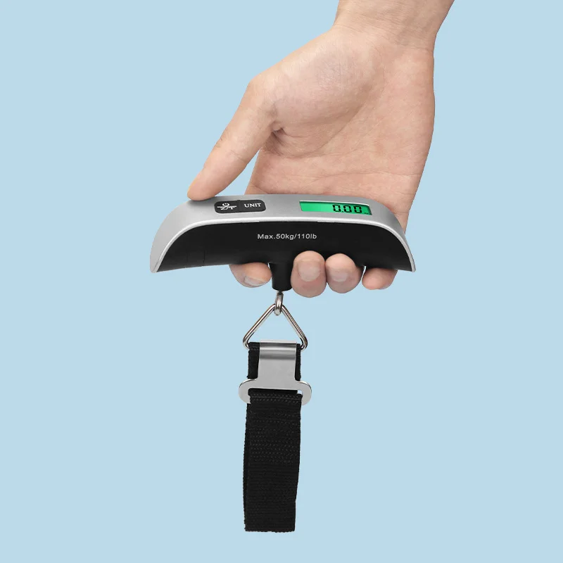 110lb/50kg przenośna waga cyfrowy wyświetlacz LCD waga elektroniczna waga walizka podróżna waga torba bagażowa narzędzie do wagi