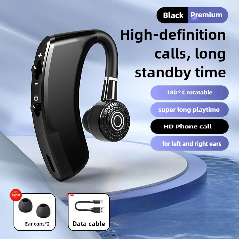 V9 Driving Ear-hanging True Wireless Car Business Universal Mobile Phone Stereo Mini Bluetooth Headset