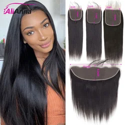 13x4 Ear to Ear Lace Frontal Clousre 20 22 24inch 4x4/5x5/6x6 Lace Closure Human Hair Transparent Vietnames Remy Hair Extensions