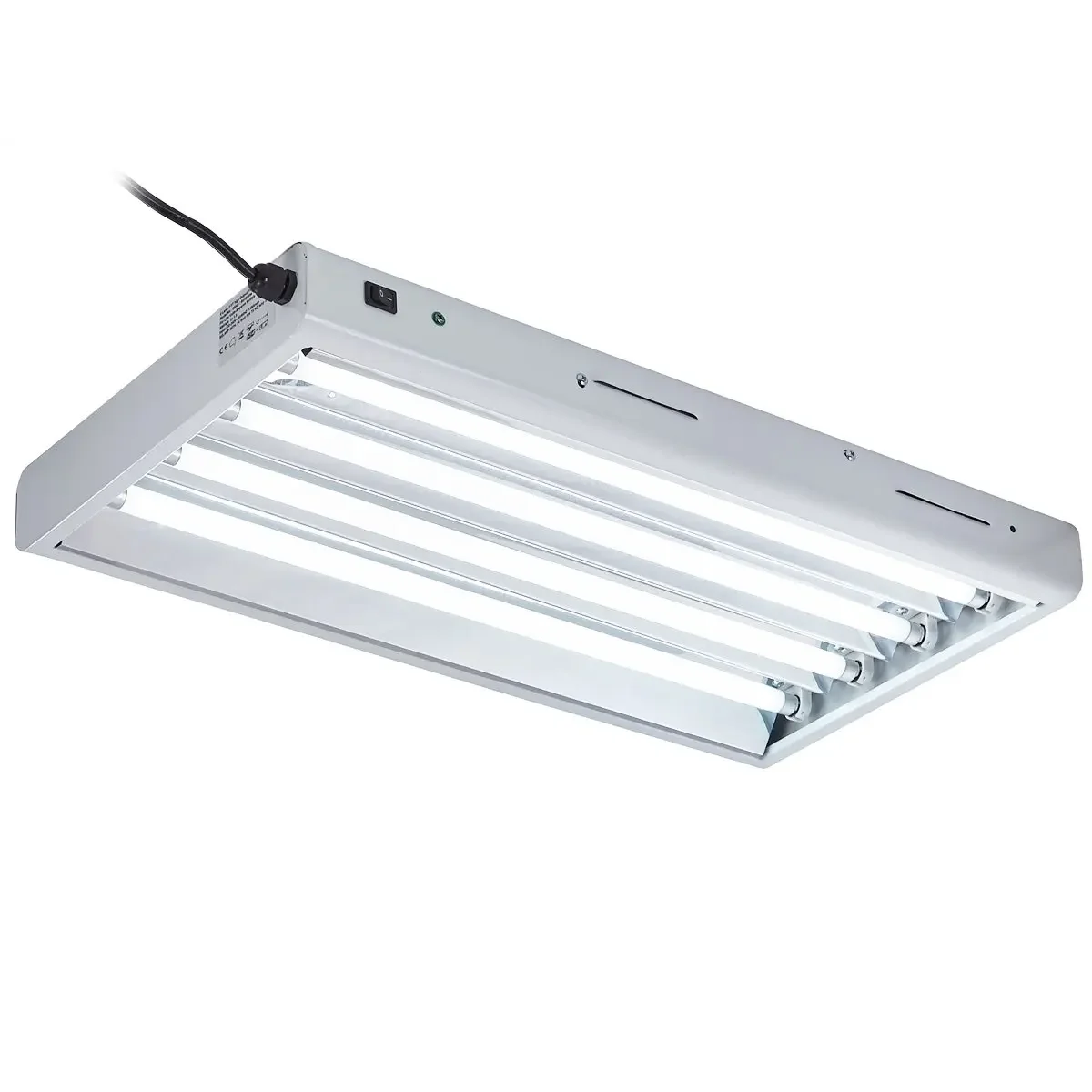 T5 fluorescente cresce a luz 4ft 24w 4-luz refletor luminária ho lâmpadas incluídas para plantas de interior crescendo t5 crescer luzes luminárias