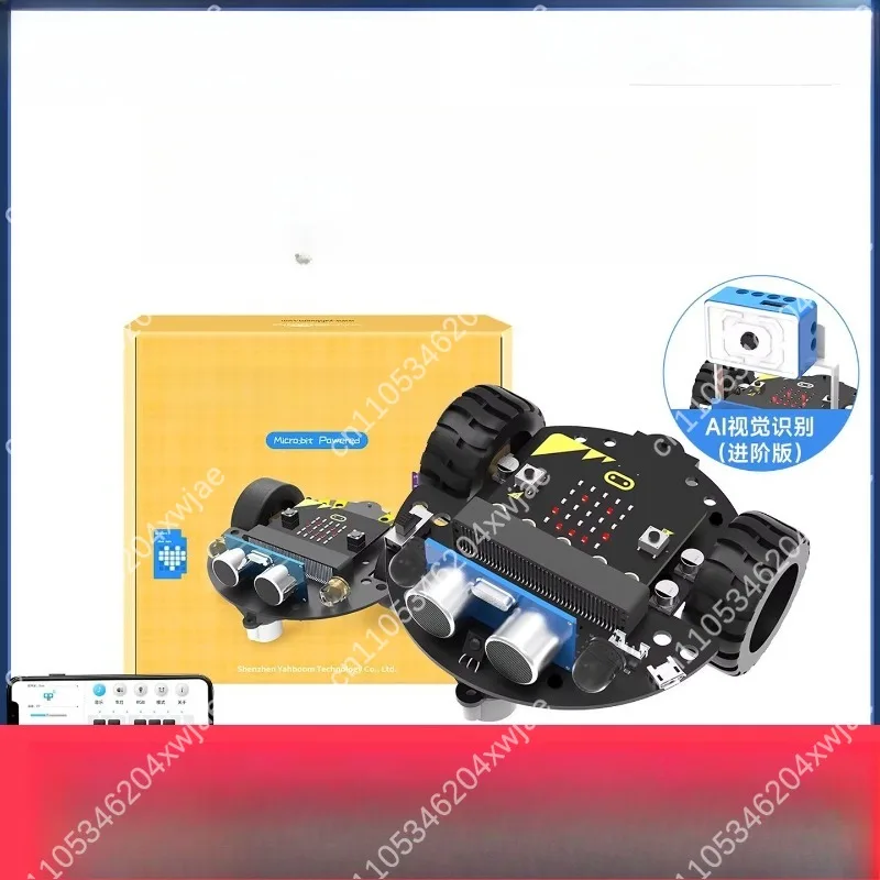 

Набор для умного автомобиля Micro:bit с камерой AI Vision: изучение программирования на Python и робототехники для STEM-образования и начинающих