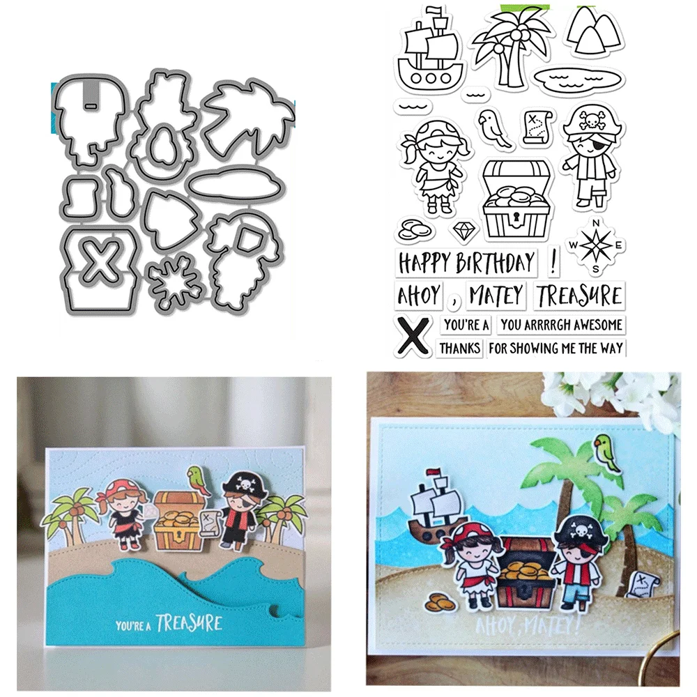 Christmas, Oh Gnome Stamp on the beach Clear Stamps or Metal Cutting Dies Hot For DIY Craft Making Card Scrapbooking Decoration