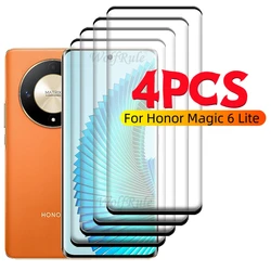 1/2/3/4 PCS For Honor Magic 6 Lite Glass Honor Magic 6 Lite Glass 9H HD Full Curved Screen Protector Huawei Honor Magic 6 Lite