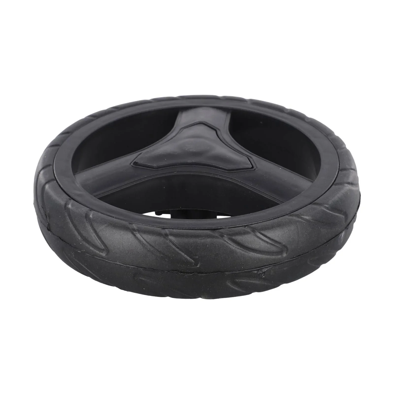 2Pcs Shopping Cart Wheel Trolley Replacement Wheels Rubber Plastic 170mm 8mm Bore For DIY Part Accessories
