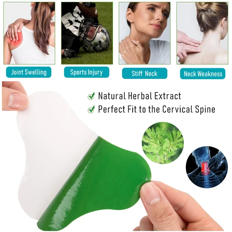 12/24/36Pcs Wormwood Cervical Patch Neck Spine Sticker Shoulder Back Waist Hands Relieve Sticker Arthritis Muscle Strain Nursing