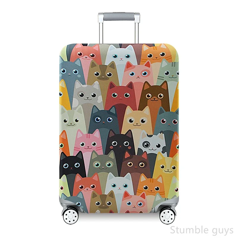

Protective Elastic Luggage Cover Anti-Dust Anti-Scratch Stretchy Suitcase Cover Useful Travel Accessory Road Trips Fits