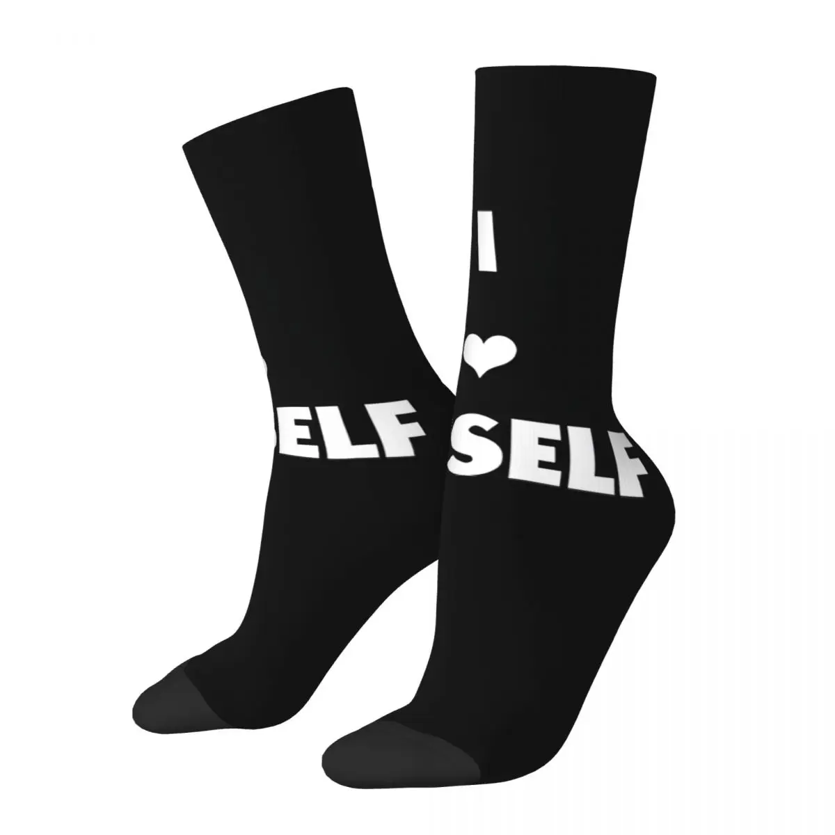 I Love Myself - Back In The Day Men's Socks Vintage Harajuku Street Style Novelty Casual Crew Sock