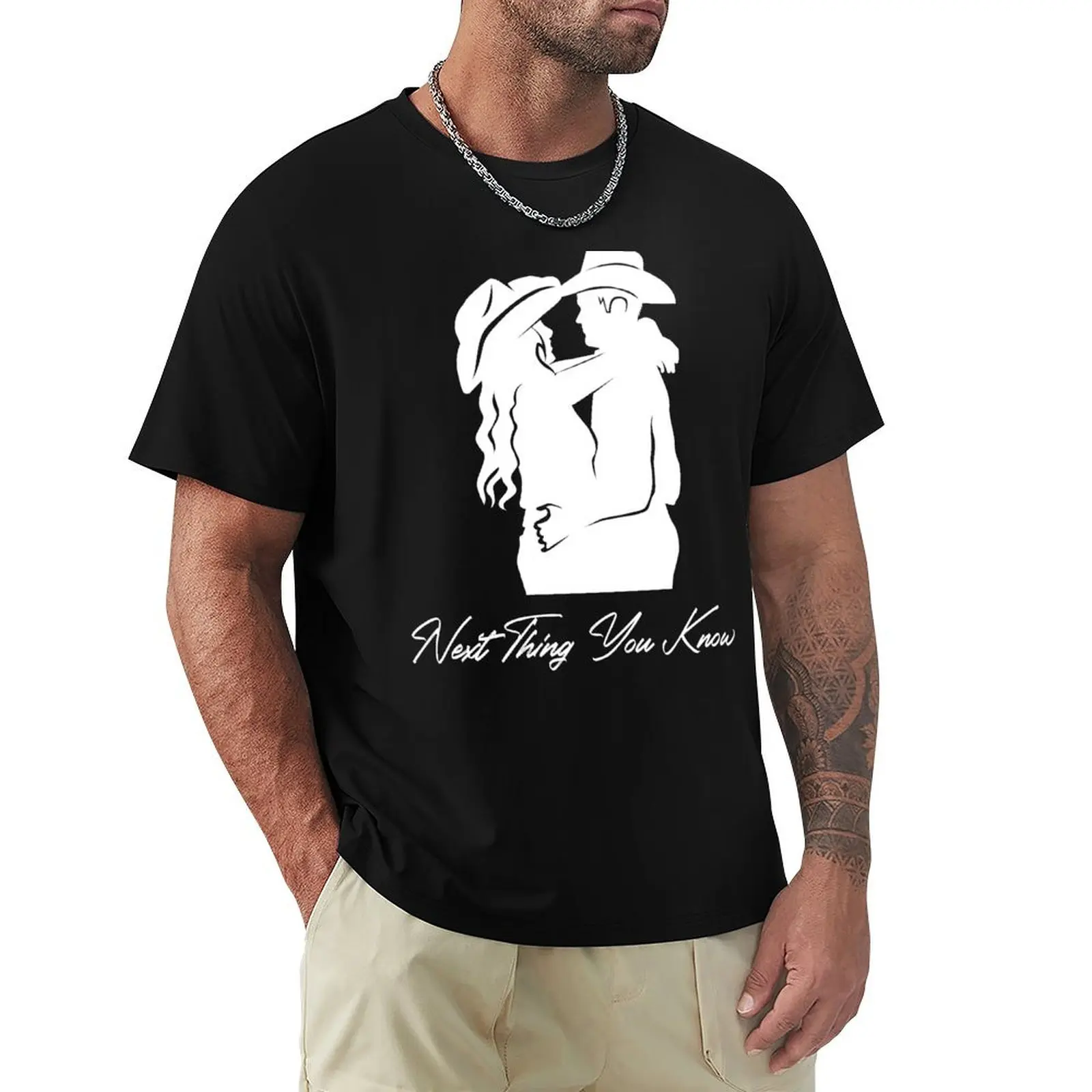 

Next thing you Country Music lyric T-Shirt Plus Size Basic Short Sleeve Top