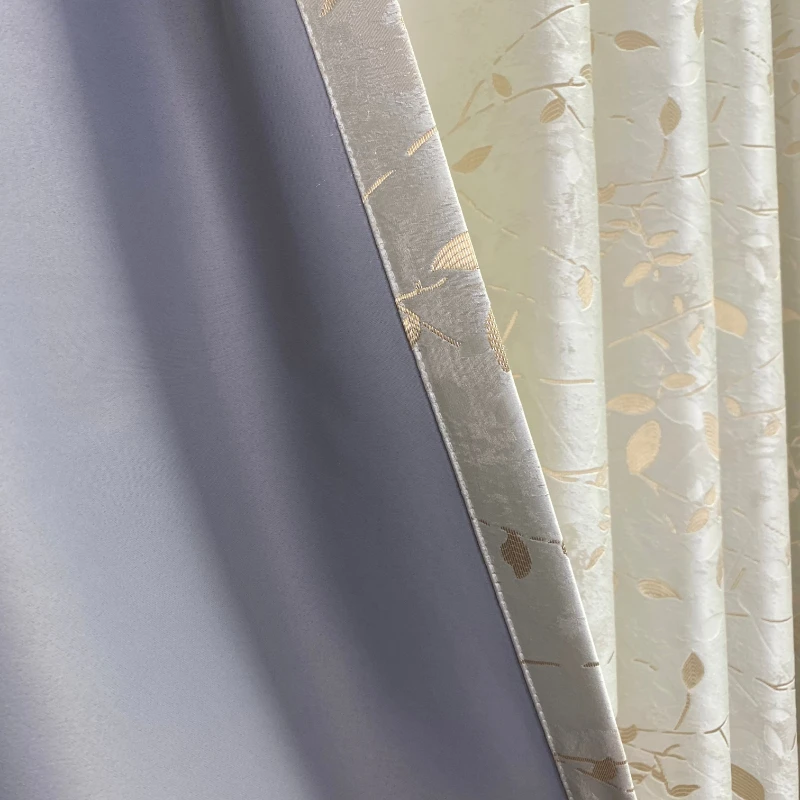 Thickened Blackout Curtains for Living Room Bedroom Three-layer High-precision Sunshade Lining Heat Insulation Sun Protection