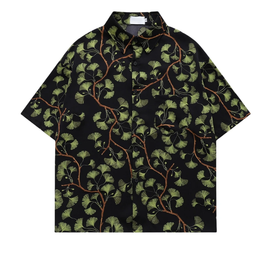 

Vintage Tie Dye Print Shirts Mens Streetwear Hip Hop Short Sleeve Shirt for Men Oversized Harajuku Loose Casual Hawaiian Blouse