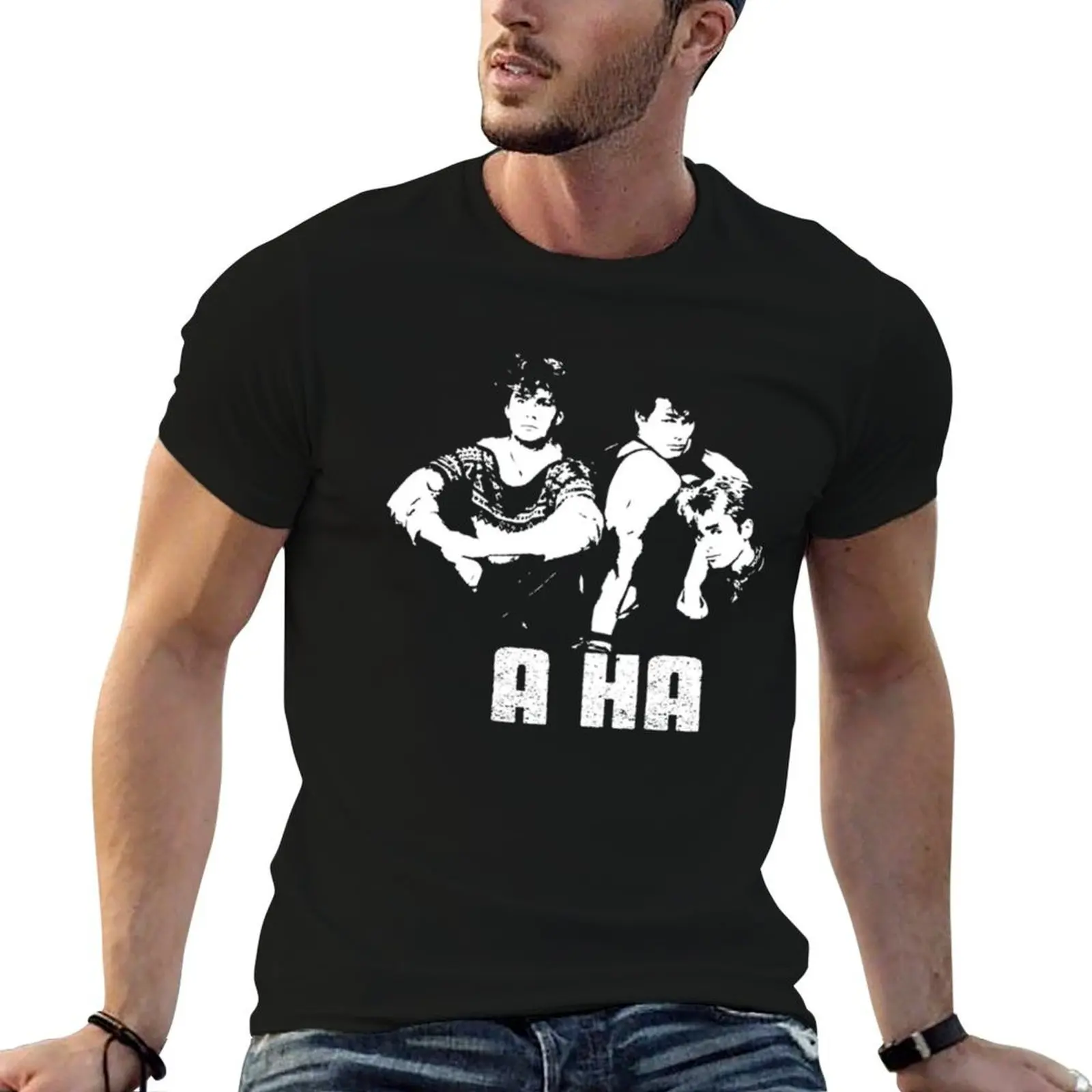 A Ha A-ha Pop Band Designs ,A-ha Art T-Shirt graphics kawaii clothes mens t shirt graphic