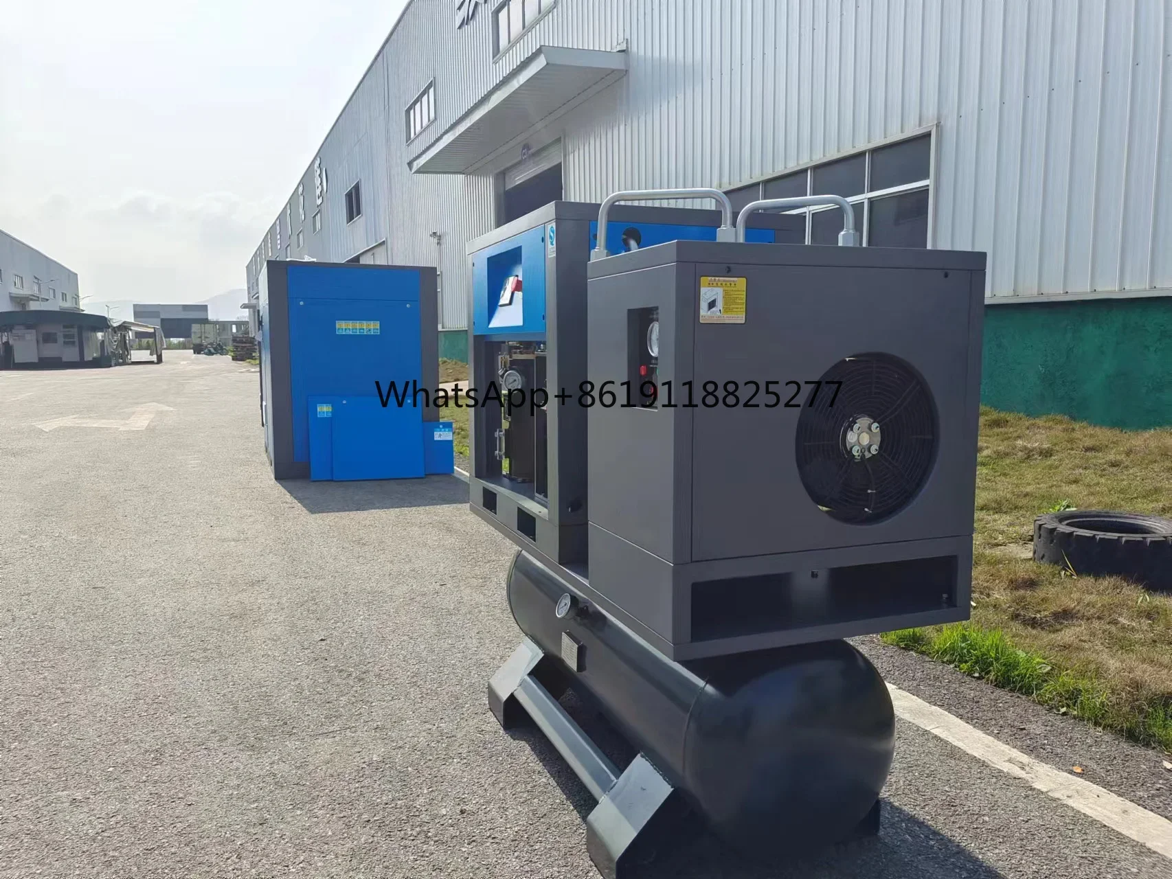 4-In-1 4KW 5.5KW 7.5KW 11KW 15KW Permanent Magnet Variable Speed Screw Air Compressor With Air Dryer Air Tank and Line filters