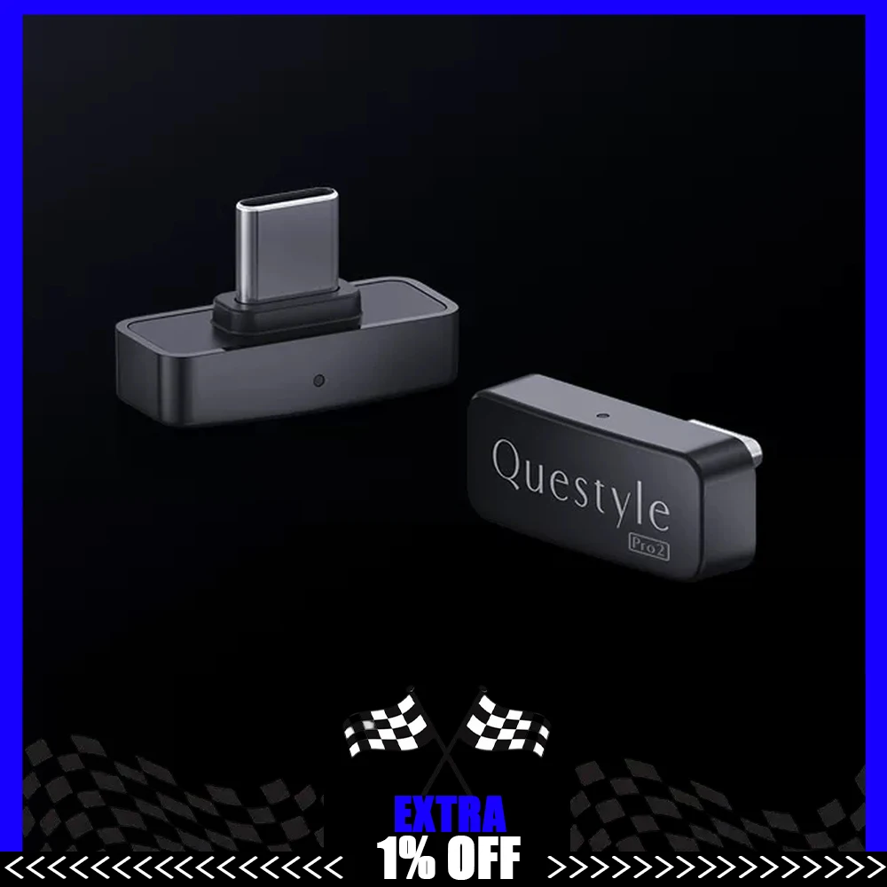 Questyle QCC Dongle Pro2 Bluetooth Audio Transmitter USB-C Bluetooth 6.1 LDAC LHDC LE Audio Auracast Wireless Adapter
