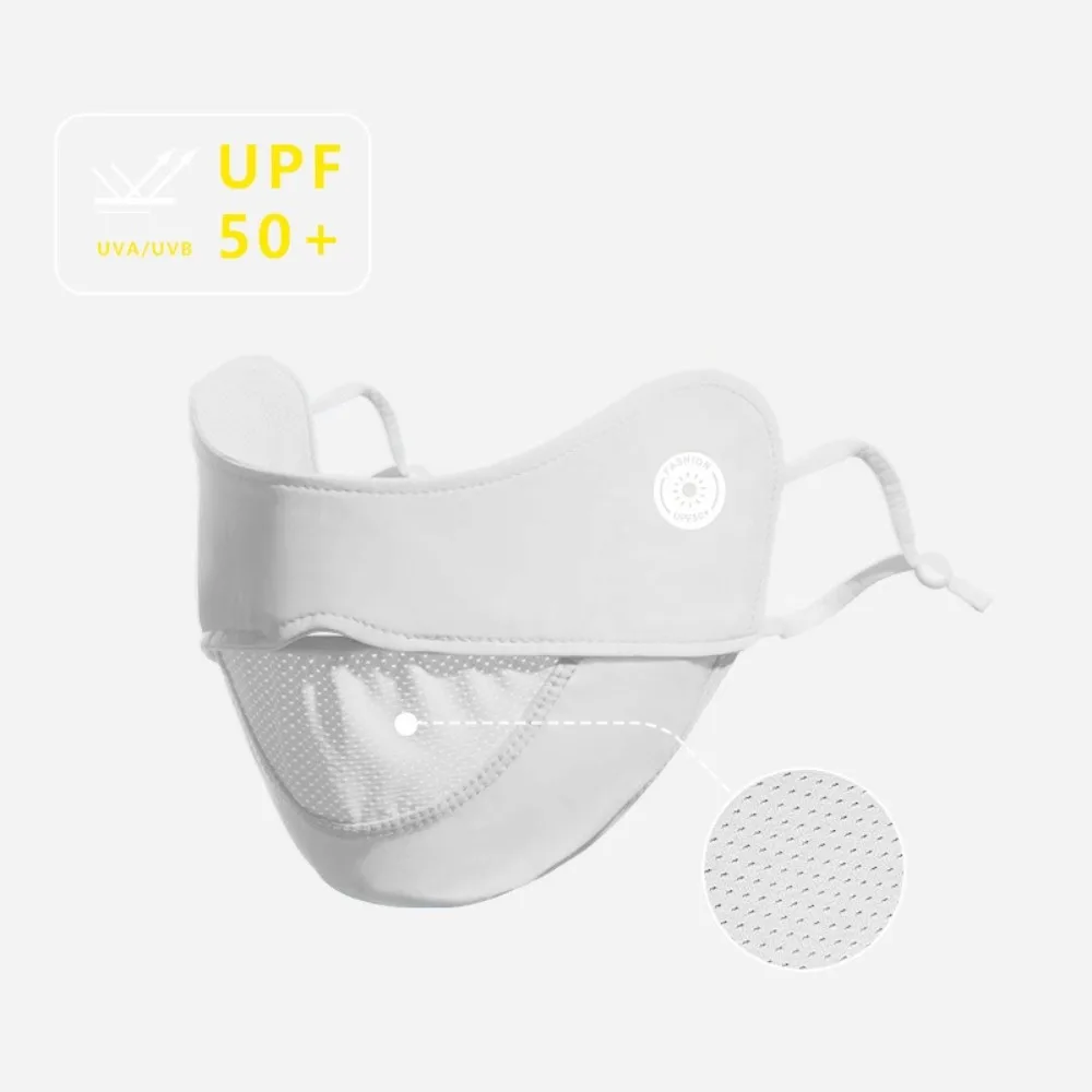 新しい通気性アイスシルクマスク洗える抗UV日焼け止めマスク防塵フェイスベール四季