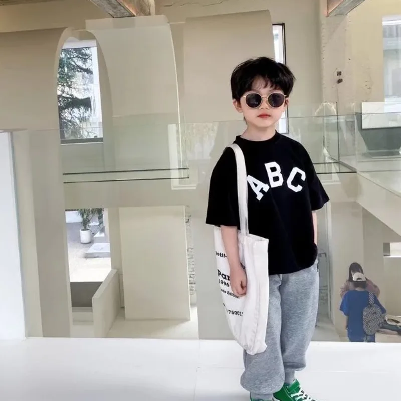 Baby T-shirt Kids Infant Tops Children's T-shirts For Children Korean Summer Clothes Tee Korea Short Sleeve Boy Tees Tshirt Boys