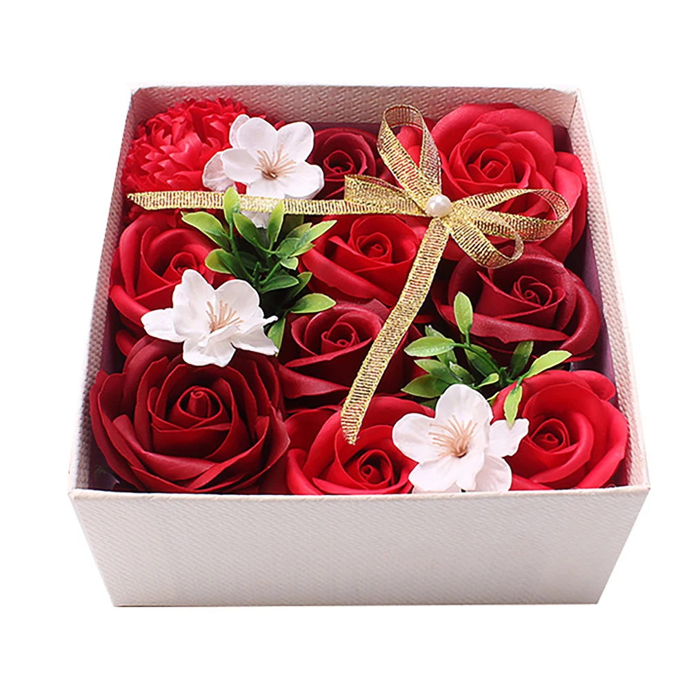 

1 pc Rose Soap Gift Box Artificial Flower Home Decor Valentine Day Present Beautiful Romantic Atmosphere Party Supplies