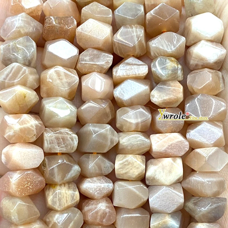 Gem Rough Processed Rondelle Aquamarine Natural Stone Loose Space Beads for Jewelry Making Diy Bracelet Charms Accessories