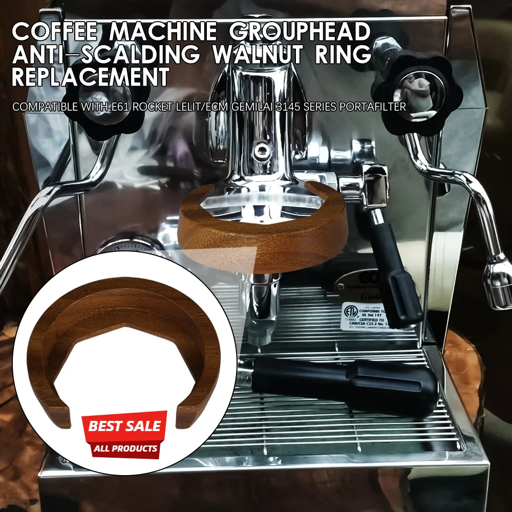 

Кольца для кофемашин E61 ROCKET LELIT/ECM GEMILAI серии 3145, часть кофемолки, крышка заварочной головки, защита от залипания (не из цельного дерева)